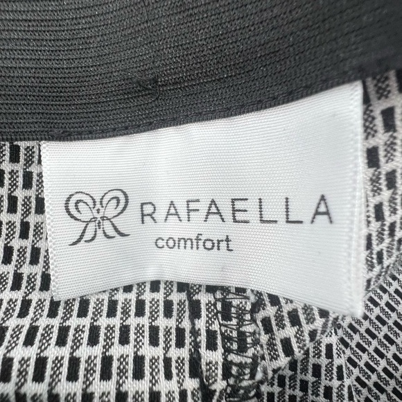 Rafaella Comfort Black White Pull On Slim Ankle Pants Size 6 Women's - Picture 2 of 5